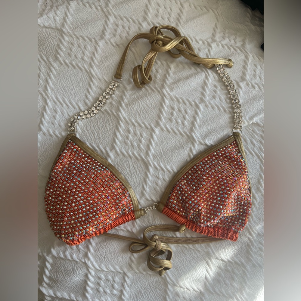 NWT Ingrid Romero fancy competition bikini Swarovski crystals - Picture 2 of 8